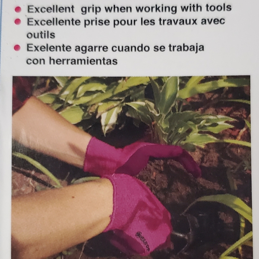 New Garden Gloves w Latex grip 3 pair - Picture 4 of 7